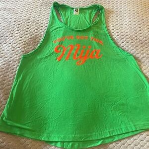 Zumba Green and Fluorescente Red “You’ve got this Mija” Tank